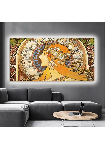 LED Işıklı Kanvas Tablo, 3D Dekoratif Baskılı Tablo Yapay Zeka Destekli Modern Tasarımlar 160
