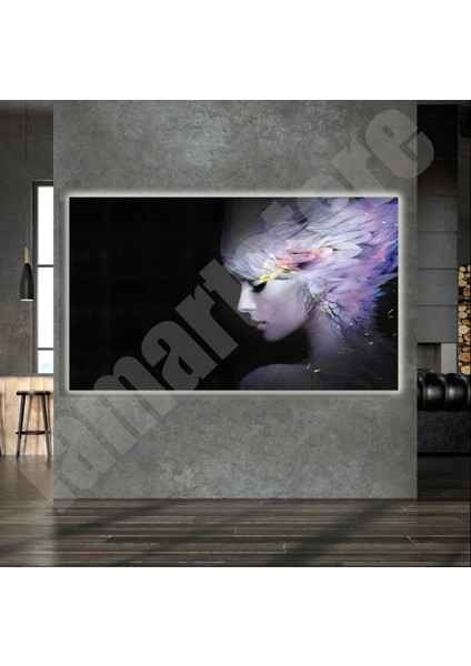 LED Işıklı Kanvas Tablo, 3D Dekoratif Baskılı Tablo Yapay Zeka Destekli Modern Tasarımlar 84