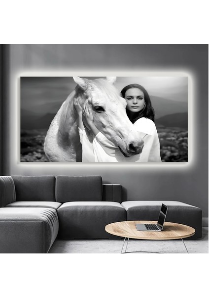 LED Işıklı Kanvas Tablo, 3D Dekoratif Baskılı Tablo Yapay Zeka Destekli Modern Tasarımlar 165