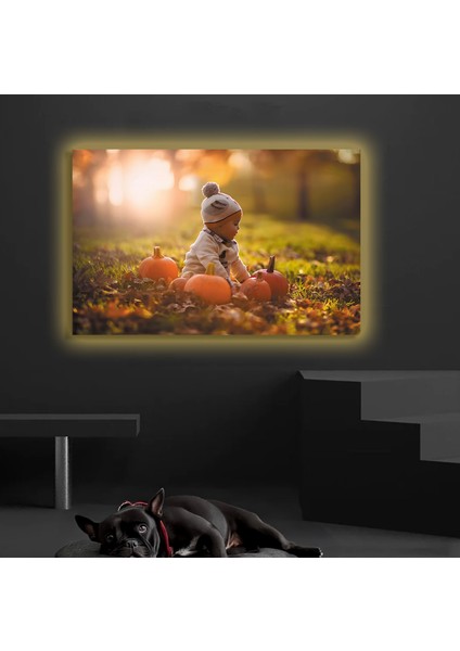LED Işıklı Kanvas Tablo, 3D Dekoratif Baskılı Tablo Yapay Zeka Destekli Modern Tasarımlar 371