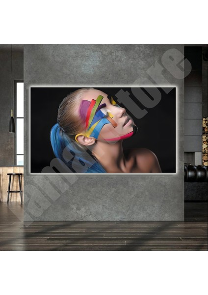 LED Işıklı Kanvas Tablo, 3D Dekoratif Baskılı Tablo Yapay Zeka Destekli Modern Tasarımlar 437