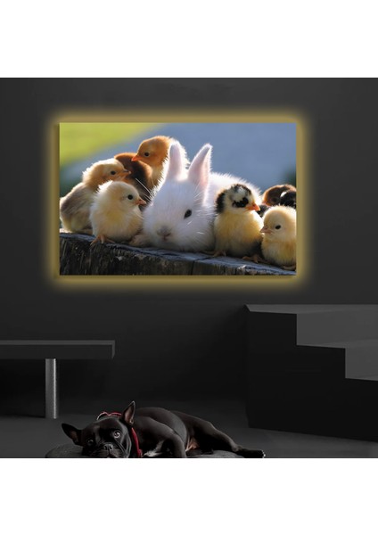 LED Işıklı Kanvas Tablo, 3D Dekoratif Baskılı Tablo Yapay Zeka Destekli Modern Tasarımlar 319