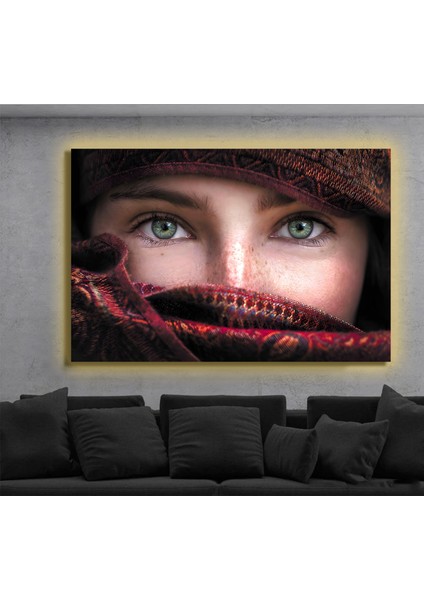 LED Işıklı Kanvas Tablo, 3D Dekoratif Baskılı Tablo Yapay Zeka Destekli Modern Tasarımlar 435