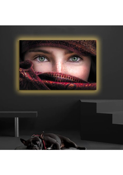 LED Işıklı Kanvas Tablo, 3D Dekoratif Baskılı Tablo Yapay Zeka Destekli Modern Tasarımlar 435