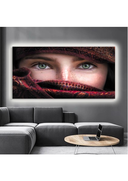LED Işıklı Kanvas Tablo, 3D Dekoratif Baskılı Tablo Yapay Zeka Destekli Modern Tasarımlar 435