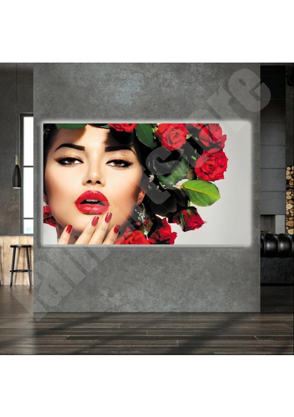 LED Işıklı Kanvas Tablo, 3D Dekoratif Baskılı Tablo Yapay Zeka Destekli Modern Tasarımlar 453