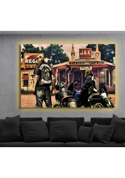 LED Işıklı Kanvas Tablo, 3D Dekoratif Baskılı Tablo Yapay Zeka Destekli Modern Tasarımlar 366
