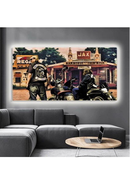 LED Işıklı Kanvas Tablo, 3D Dekoratif Baskılı Tablo Yapay Zeka Destekli Modern Tasarımlar 366