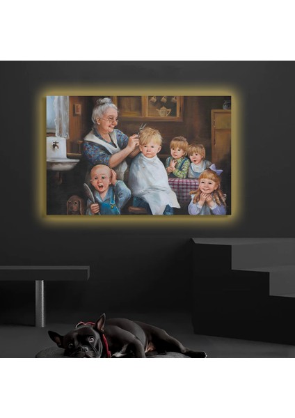 LED Işıklı Kanvas Tablo, 3D Dekoratif Baskılı Tablo Yapay Zeka Destekli Modern Tasarımlar 08