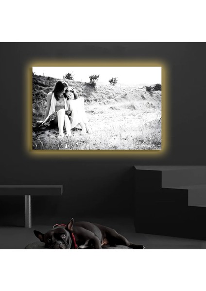 LED Işıklı Kanvas Tablo, 3D Dekoratif Baskılı Tablo Yapay Zeka Destekli Modern Tasarımlar 392
