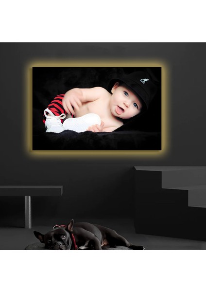 LED Işıklı Kanvas Tablo, 3D Dekoratif Baskılı Tablo Yapay Zeka Destekli Modern Tasarımlar 393
