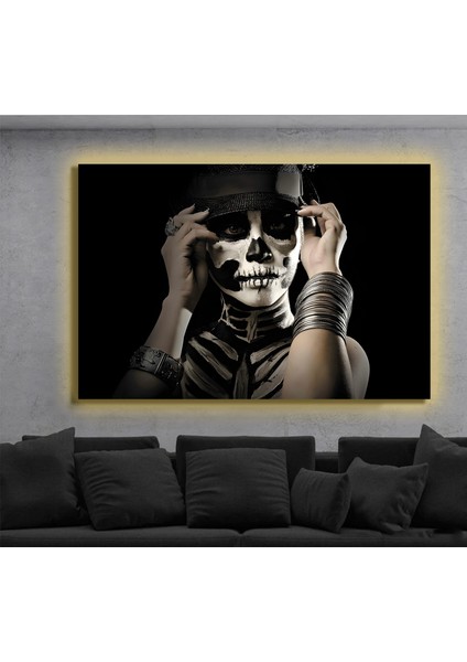 LED Işıklı Kanvas Tablo, 3D Dekoratif Baskılı Tablo Yapay Zeka Destekli Modern Tasarımlar 254