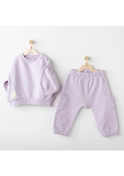 AC25353 Basic 2'li Bebe Takım Lila