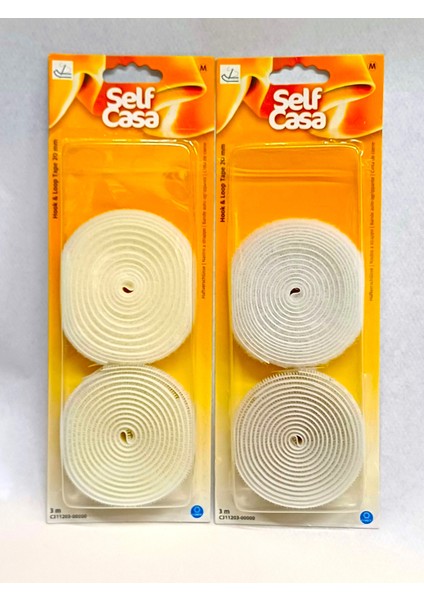 MEZ Coats 3 Metre Krem 3 Metre Beyaz Dikilebilir Cırt Cırt En 2 cm Amerikan Fermuarı