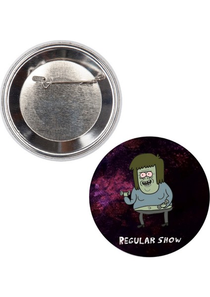 Regular Show Rozet Yuvarlak Broş Çanta Pano Yaka