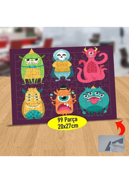 Huysuz Canavarlar 99 Parça Puzzle Yapboz TABLO-23-2147774627