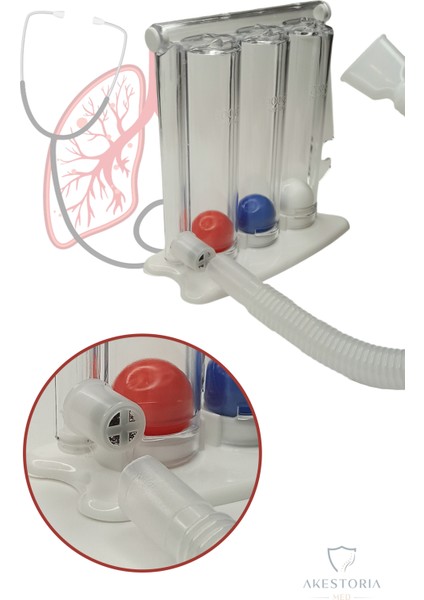 Triflo Solunum Egzersiz Cihazı Nefes Egzersiz Aleti 3 Top Triflo H-001 fiyatları