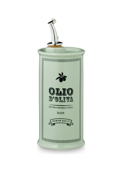 - Vintage Yeşil Silindir Yağlık 250 ml