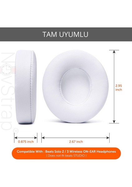 Beats Solo 2 Solo 3 Kulaklık ile Uyumlu Yedek Kulaklık Pedi Süngeri Yastığı fırsatları
