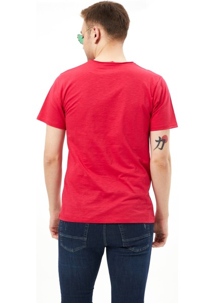 Sıfır Yaka Flamlı Cepli Tişört %100 Cotton modelleri