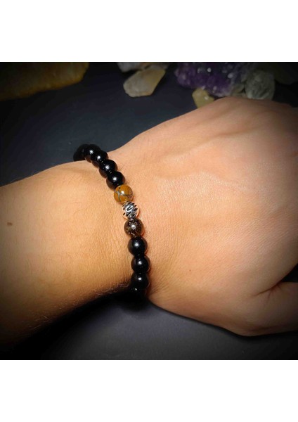 Oniks ve Kaplangözü Doğal Taş Bileklik