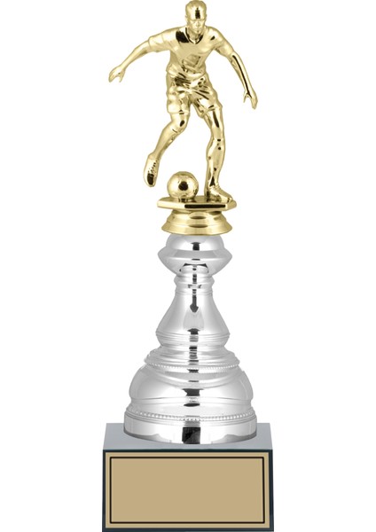 Futbol Figürlü Ödül Kupası-Okul Kupası - Hediye Kupa 29 cm FG024