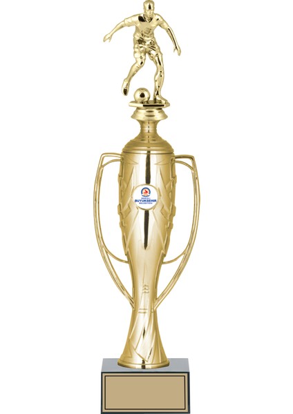 Futbol Figürlü Ödül Kupası-Okul Kupası - Hediye Kupa 42 cm FG026