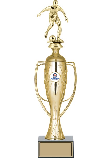 Futbol Figürlü Ödül Kupası-Okul Kupası - Hediye Kupa 40 cm FG026