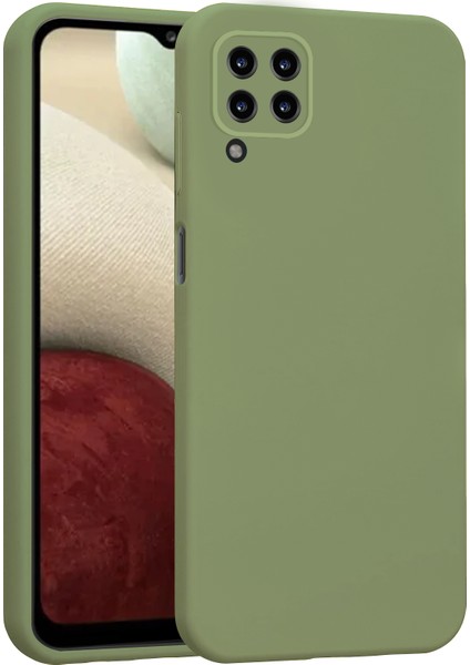 Samsung Galaxy A12 Kılıf Lansman Premium Silinebilir Silikon