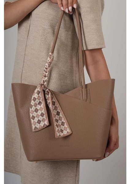 Kadın Omuz Çanta 26763 Vizon fiyatları