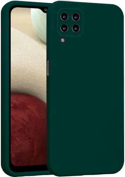 Samsung Galaxy A12 Kılıf Lansman Premium Silinebilir Silikon