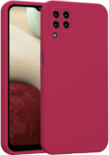 Samsung Galaxy A12 Kılıf Lansman Premium Silinebilir Silikon