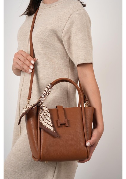 Krıste Bell Kadın El ve Omuz Çanta 26796 Taba