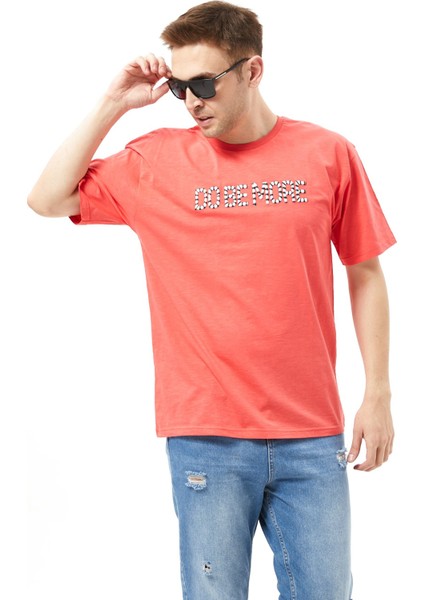 Dobemore Dokuma Baskılı Tişört %100 Cotton