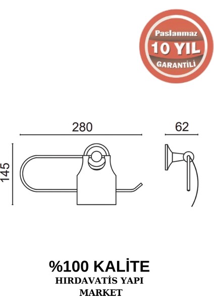 Paslanmaz Pirinç Bella Jule Kapaklı Kağıtlık fiyatları