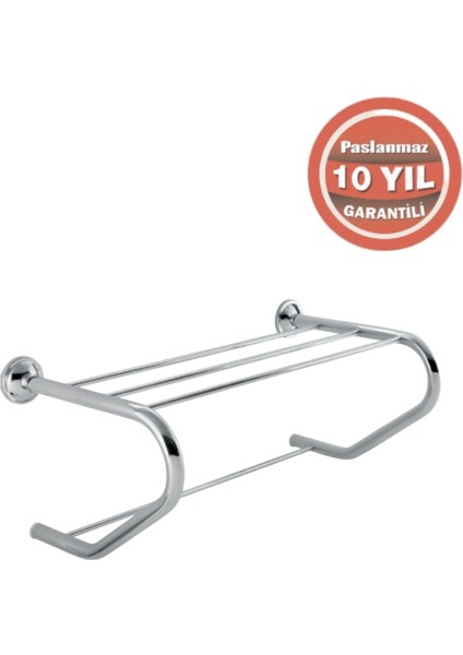 Paslanmaz Pirinç Bella Destekli Raf Havluluk 50 cm modelleri