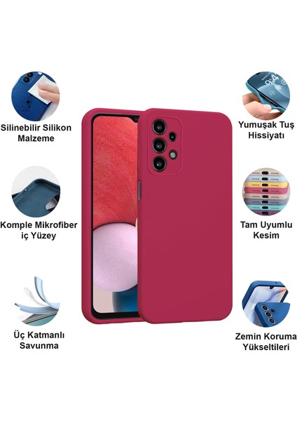 Samsung Galaxy A13 Kılıf Lansman Premium Silinebilir Silikon fiyatları