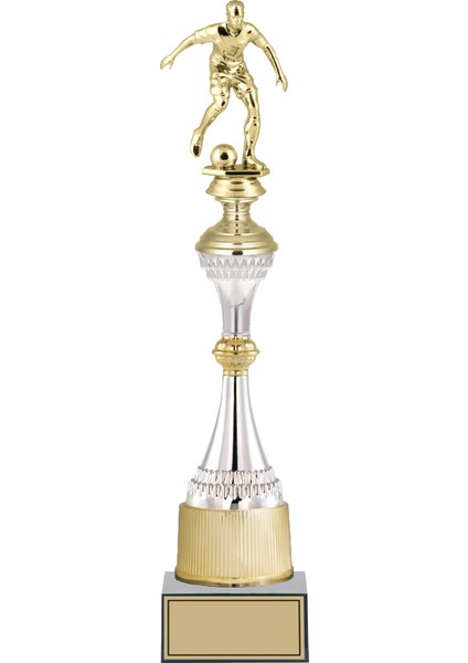 Futbol Figürlü Ödül Kupası-Okul Kupası - Hediye Kupa 44 cm FG032