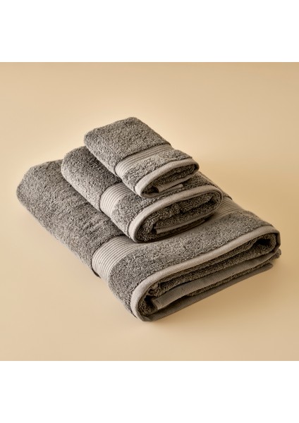 %100 Pamuk Premium Dorita Banyo Havlusu Koyu Gri (90X150 Cm) modelleri