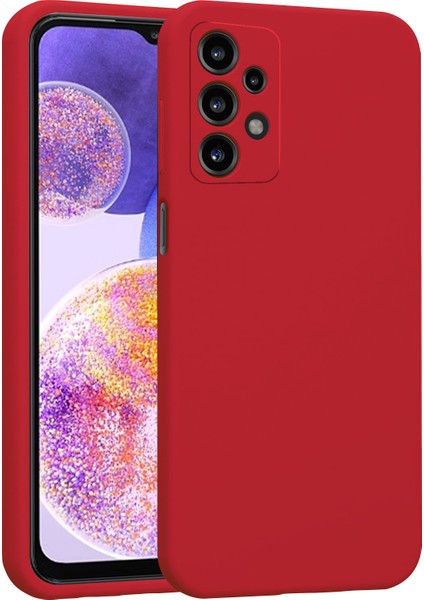 Samsung Galaxy A23 Kılıf Lansman Premium Silinebilir Kırmızı Silikon