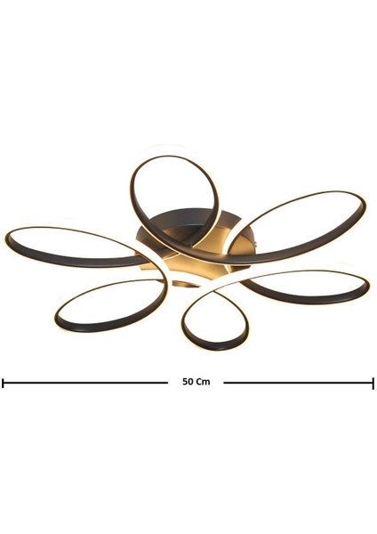 Tekno Trust Minel Dekor Papatya Model LED 50 cm , Tavan Lambası, Modern Aydınlatma, Dekoratif Şık Avize