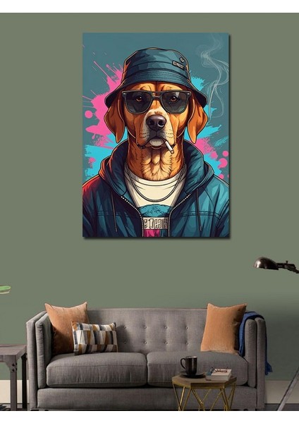 Kanvas Tablo Sokak Köpeğinin Karizması modelleri