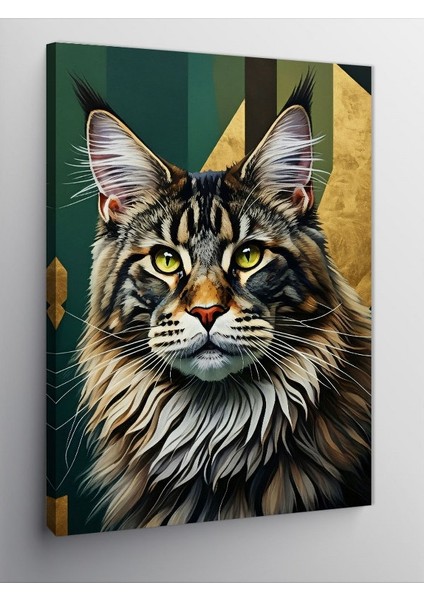 Kanvas Tablo Orman Kedisi Asaleti