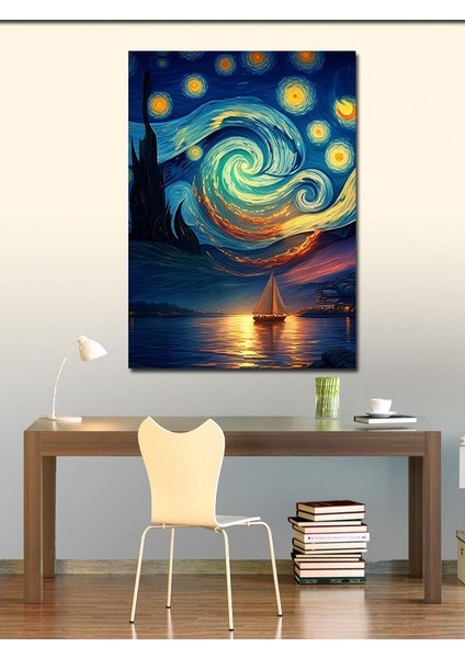 Kanvas Tablo Yıldızlı Gece Temalı Sanat fiyatları
