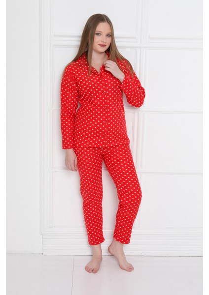 Almines Pijama Puantiyeli Peluş Kadın Pijama Takımı fiyatları