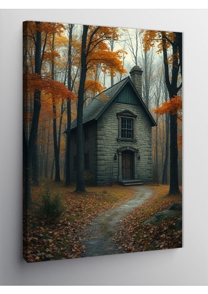 Kanvas Tablo Terk Edilmiş Korku Evi