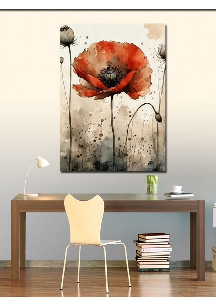 Kanvas Tablo Kırmızı Gelincik Çiçeği fiyatları