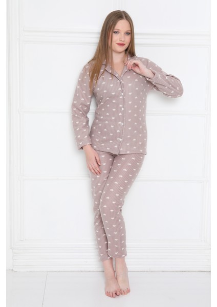 Almines Pijama Puantiyeli Peluş Kadın Pijama Takımı fiyatları
