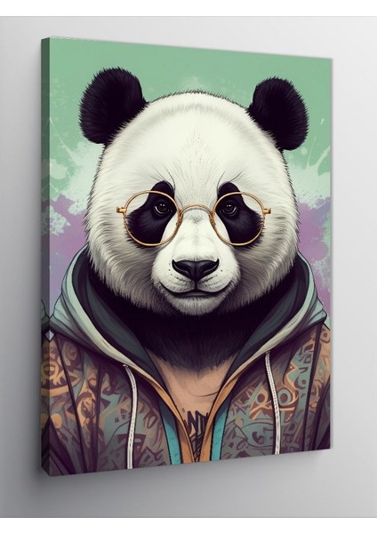 Kanvas Tablo Gözlüklü Panda