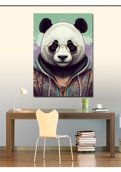 Kanvas Tablo Gözlüklü Panda
